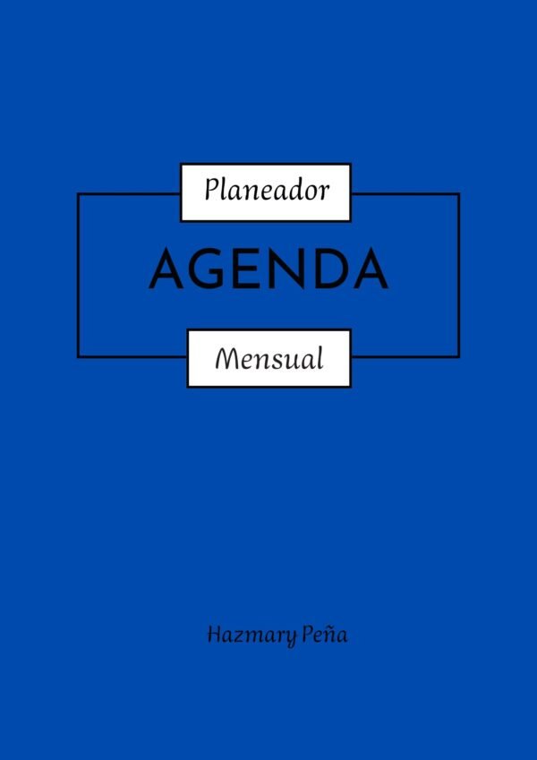 Agenda azul oscuro