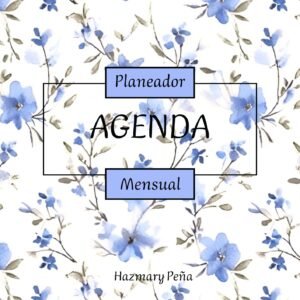 Agenda de flores azules