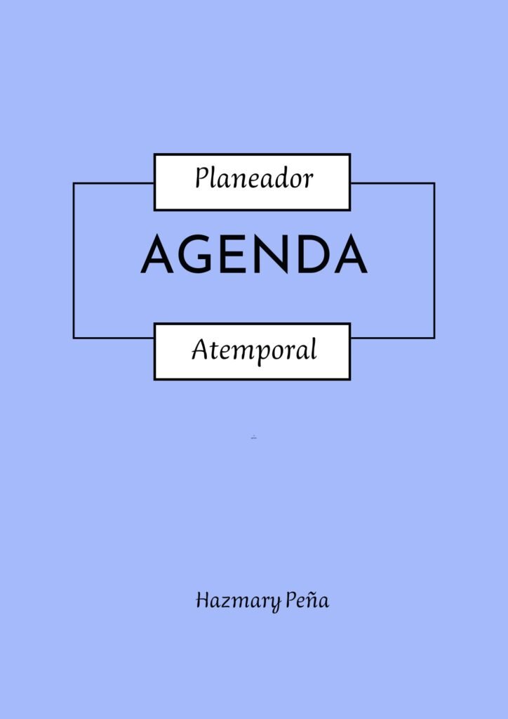 Agenda atemporal azul claro