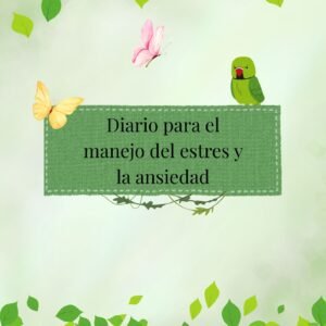 Diario ansiedad y estrés verde