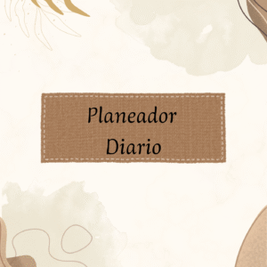 Planeador diario marron