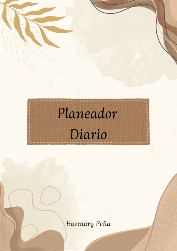 Planeador diario marron
